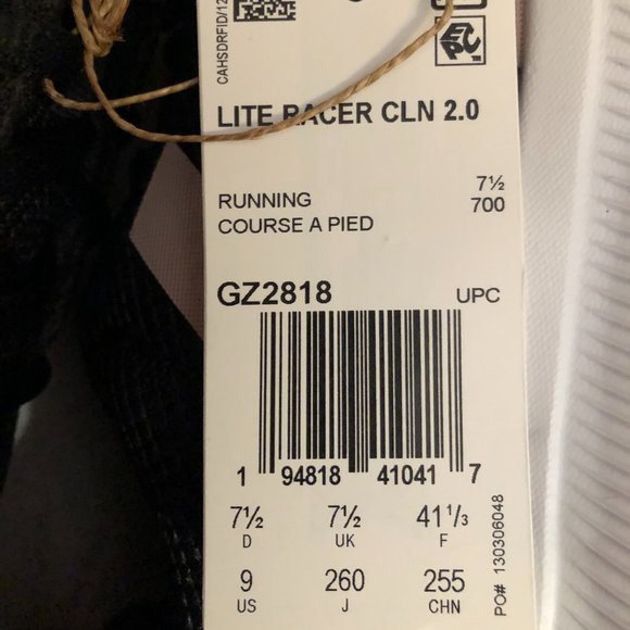 Brand New Adidas LITE RACER CLN 2.0 SHOES - Picture 5 of 10
